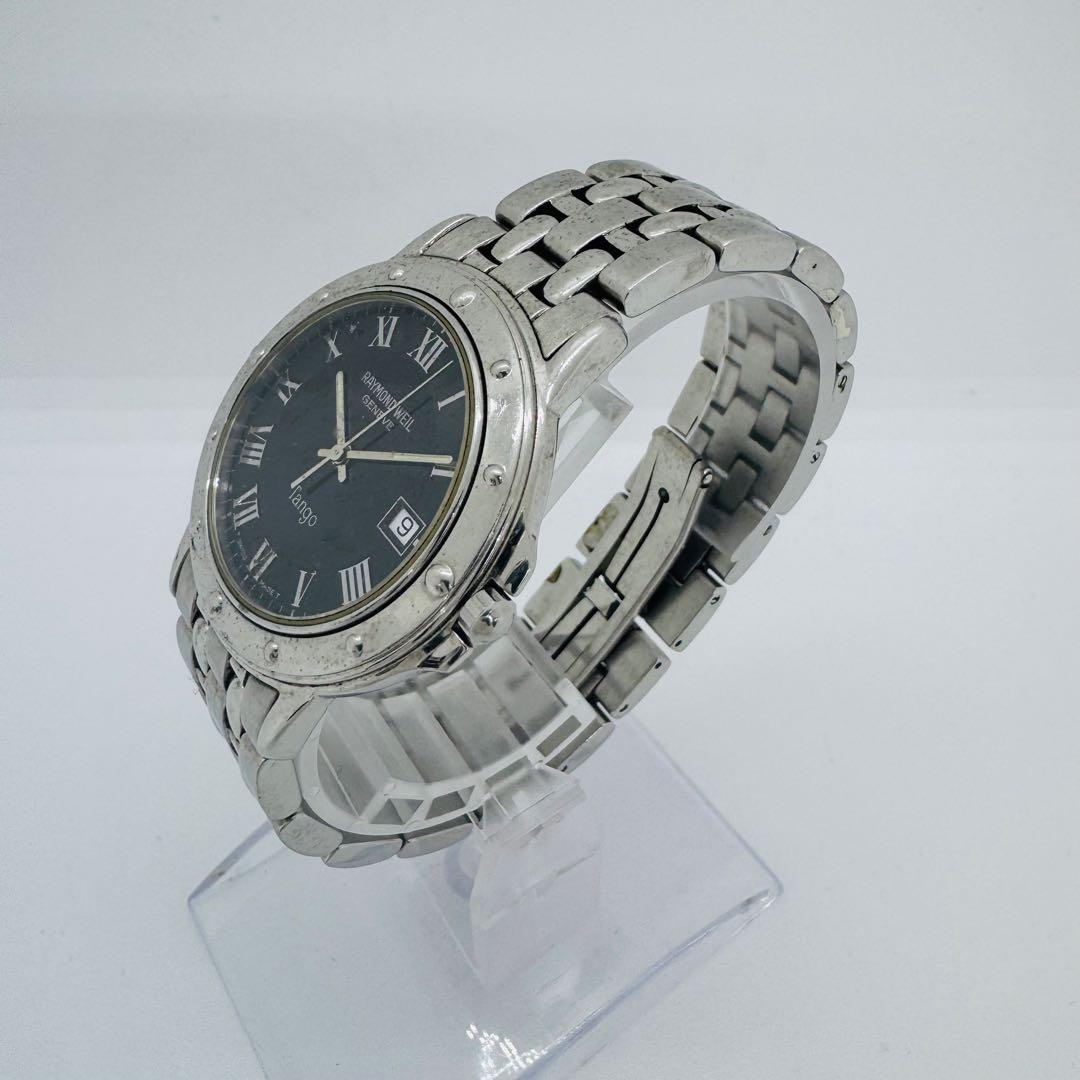 ✨RAYMONDWEIL✨レイモンドウェイル✨デイト✨ブラック文字盤✨腕時計✨