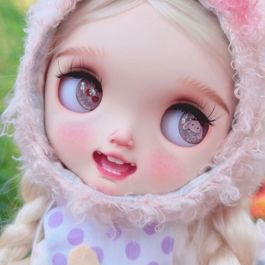 作家様カスタムブライス 人形 かわいい フルセット 元気 笑顔のうさぎちゃん