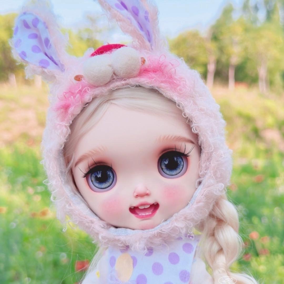 作家様カスタムブライス 人形 かわいい フルセット 元気 笑顔のうさぎちゃん