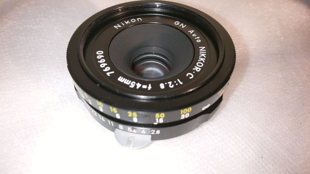 値下げ、ニコン、ニッコール、45ミリ、f2.8