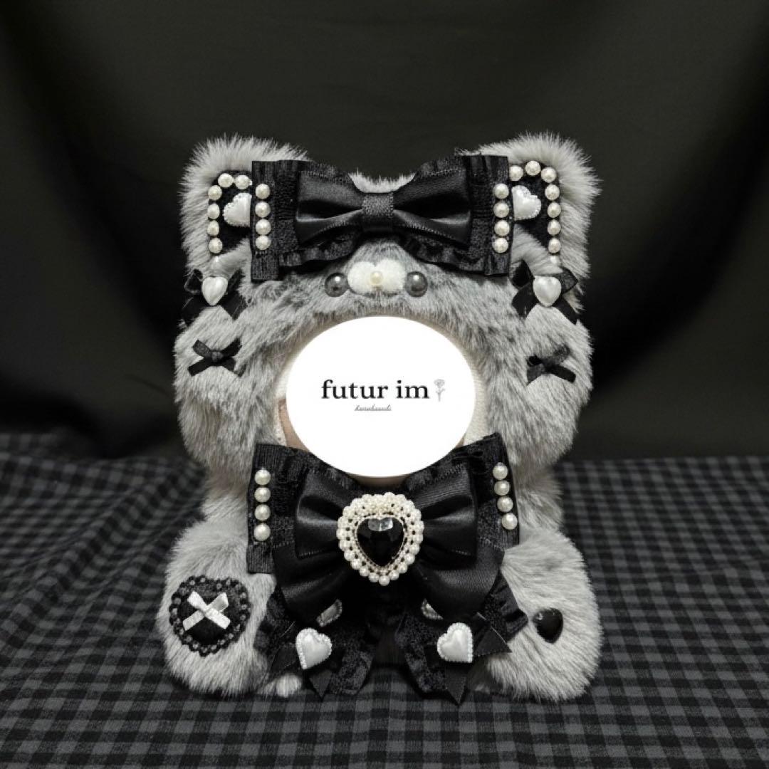 グレー ぬい服11-12cm