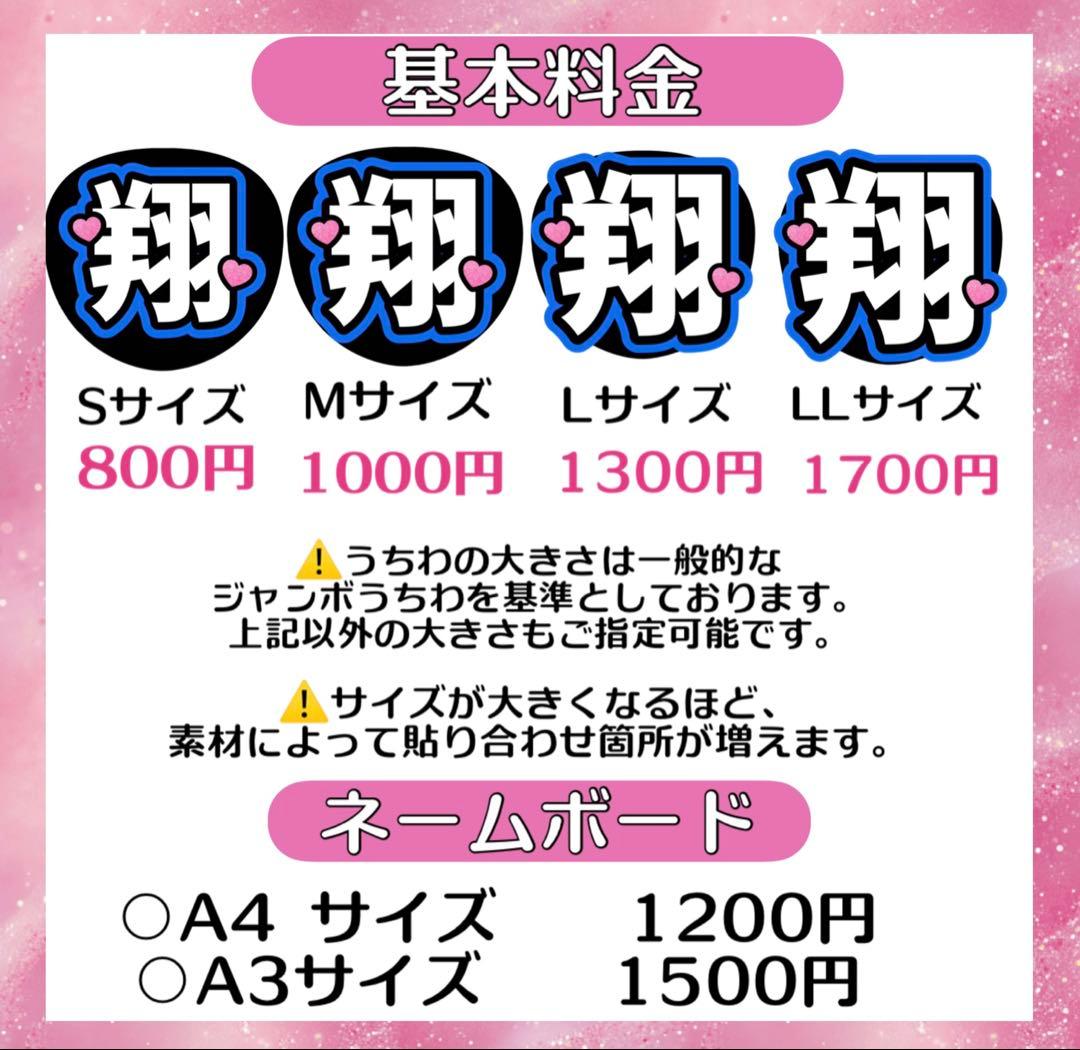 rii様　うちわ　文字　オーダー　パネル　ネームボード　ハングル　連結