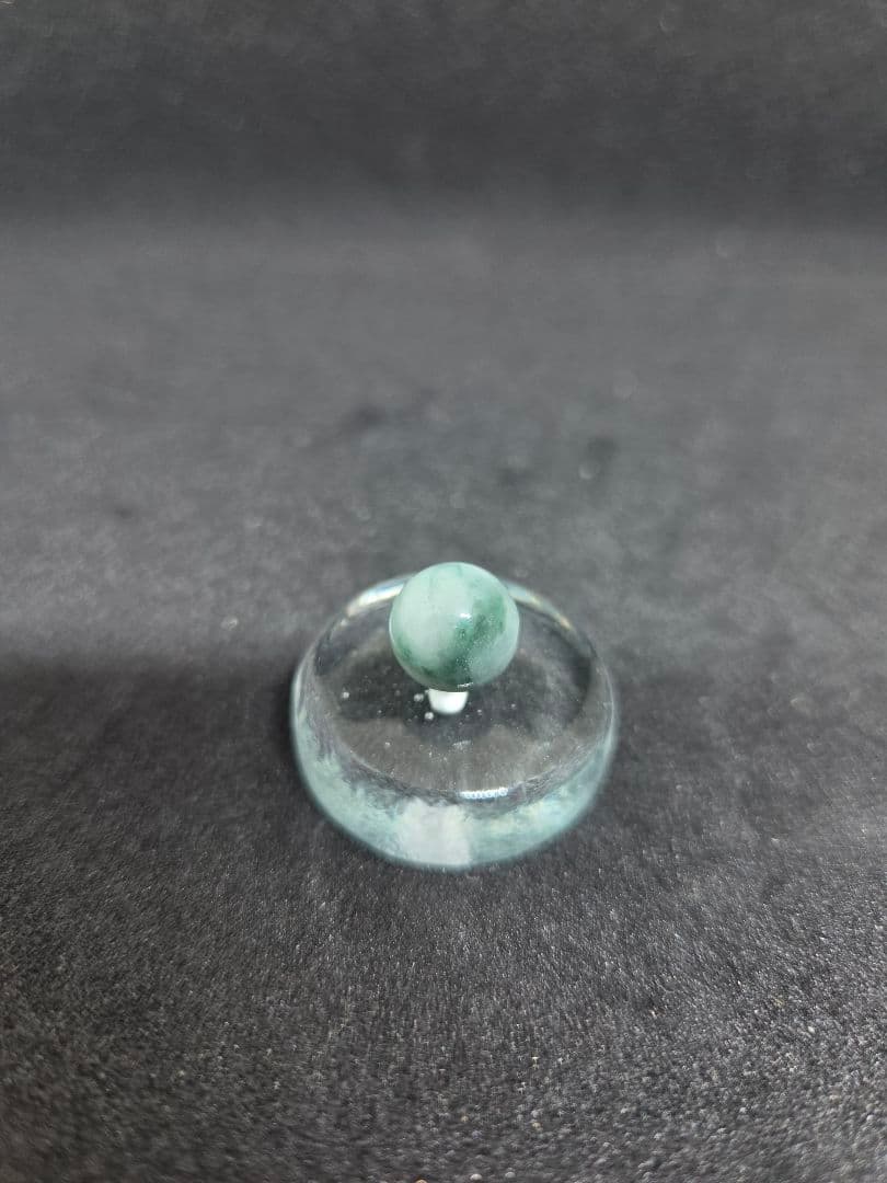 糸魚川翡翠 圧砕 丸玉 10.08mm