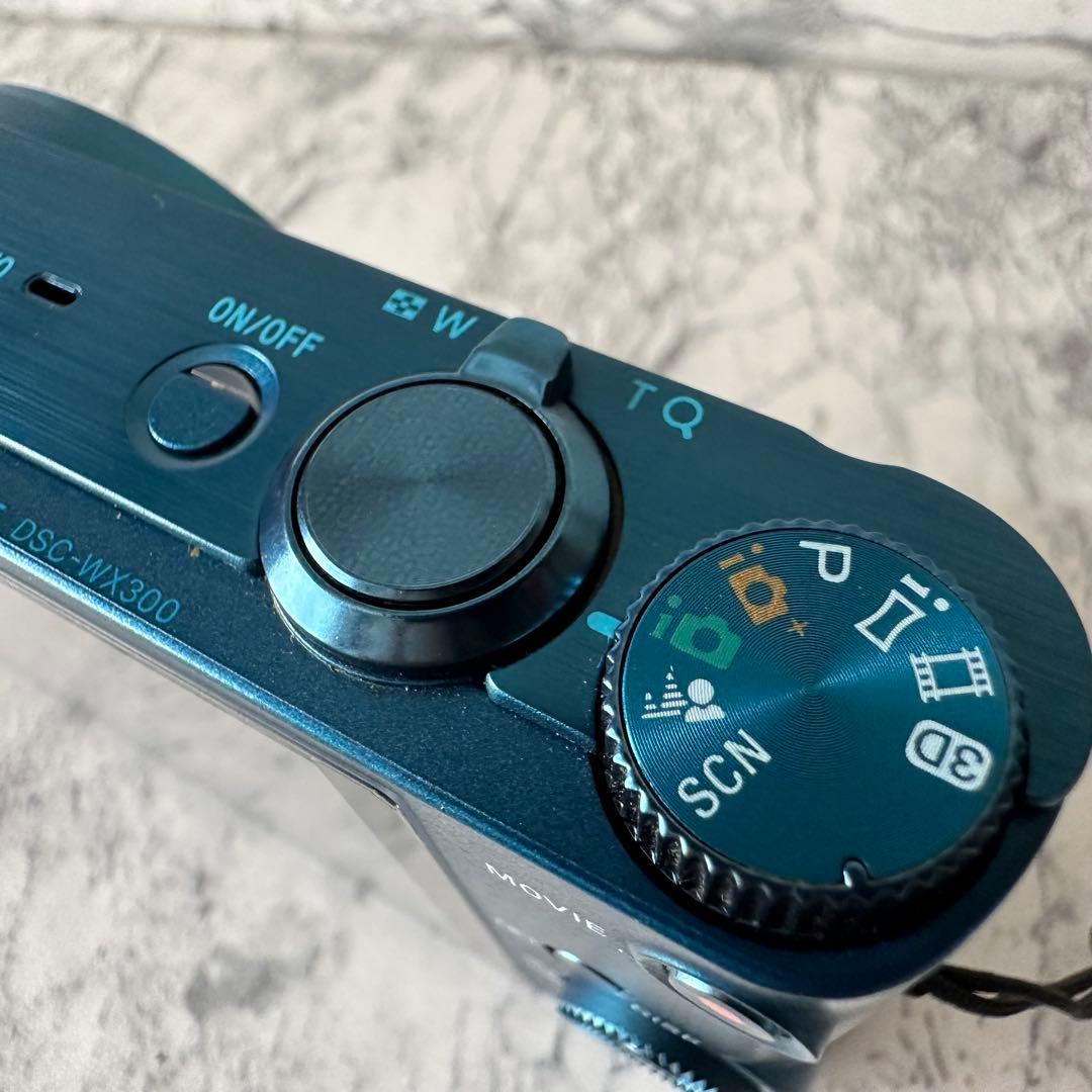 SONY Cyber-Shot DSC-WX300 ブルー ソニー デジカメ