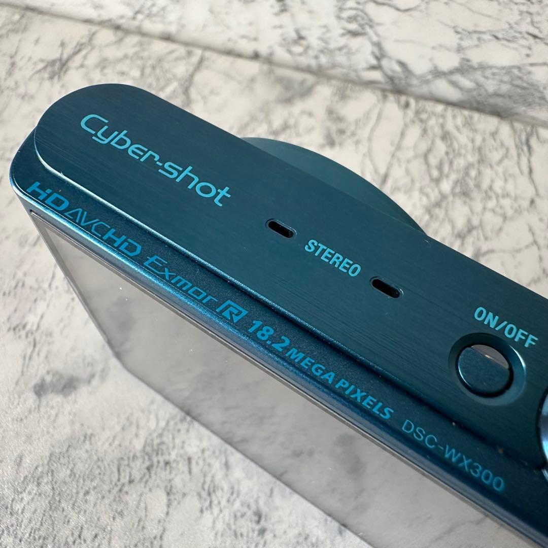 SONY Cyber-Shot DSC-WX300 ブルー ソニー デジカメ