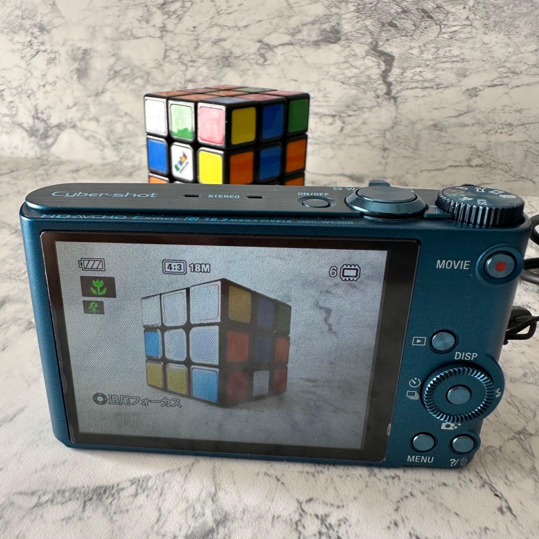SONY Cyber-Shot DSC-WX300 ブルー ソニー デジカメ