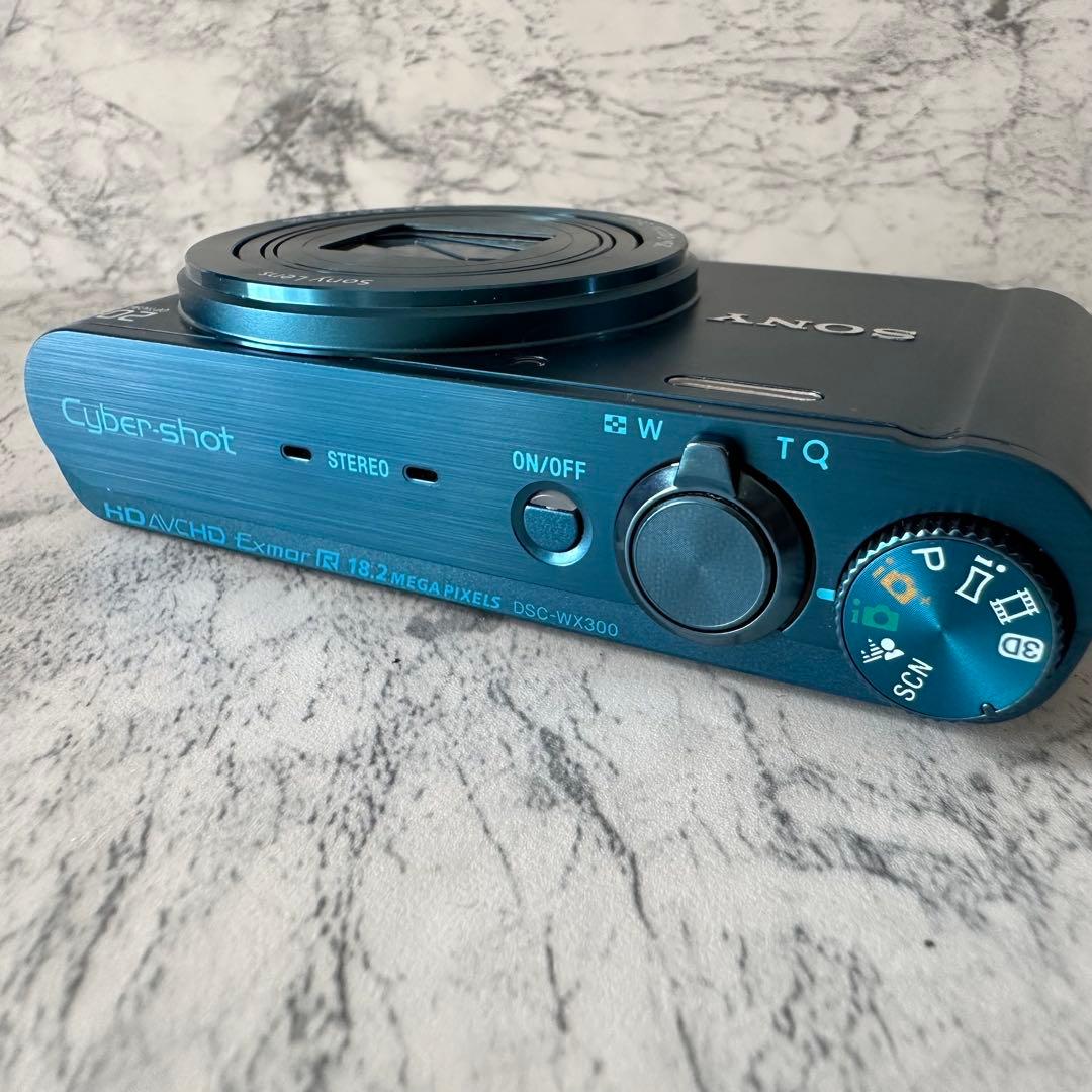 SONY Cyber-Shot DSC-WX300 ブルー ソニー デジカメ