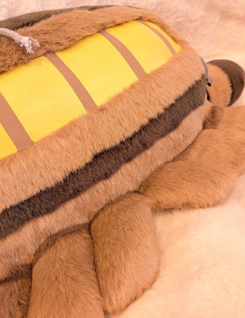 となりのトロロ　ネコバス　特大　ぬいぐるみ　新品　3L　ジブリ　80cm