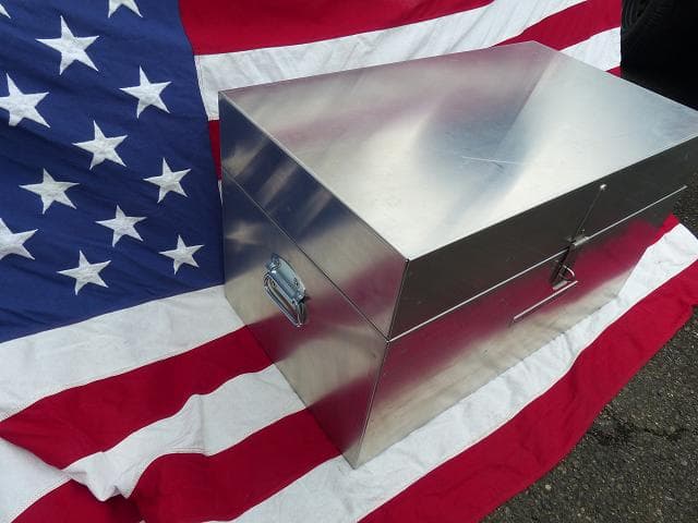 米軍　メディカルロッカー アルミ製 保管庫 収納ボックス　145