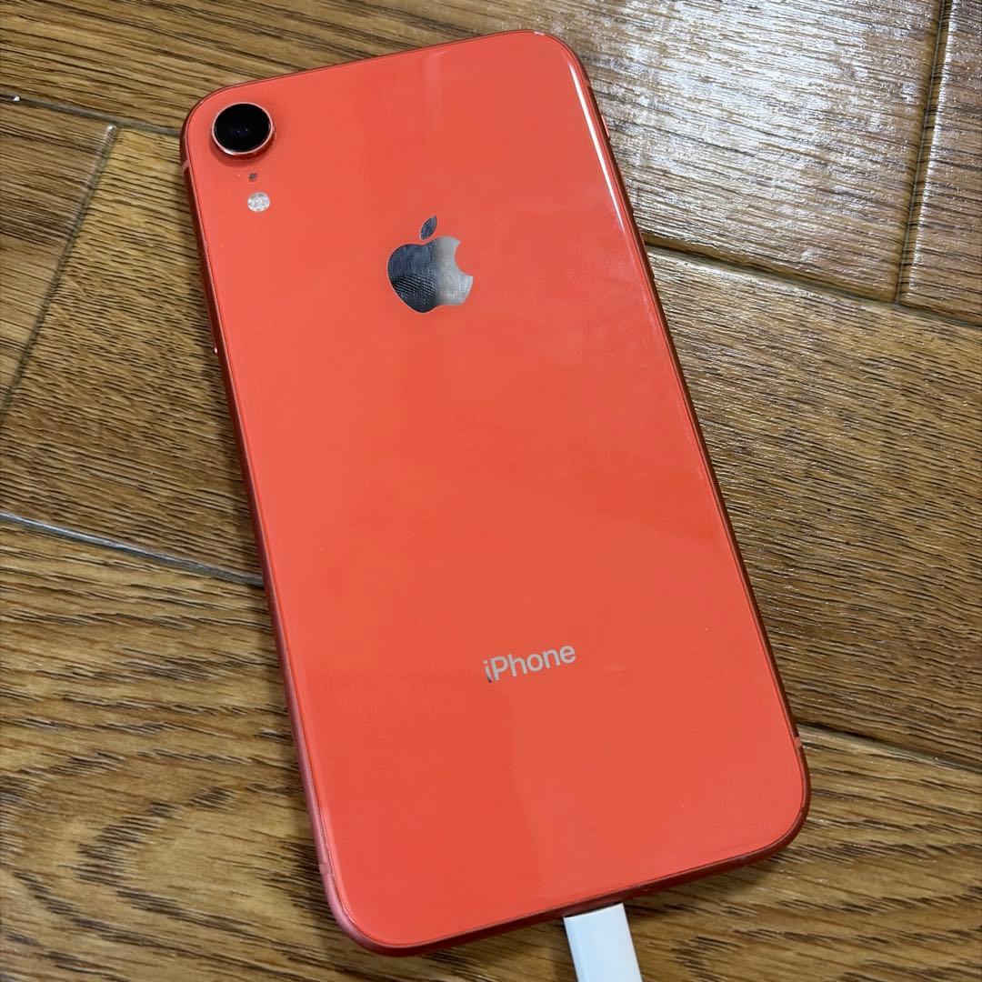 【‼️最終日】iPhone XR 64GB コーラル SIMフリー 本体｜ケース付