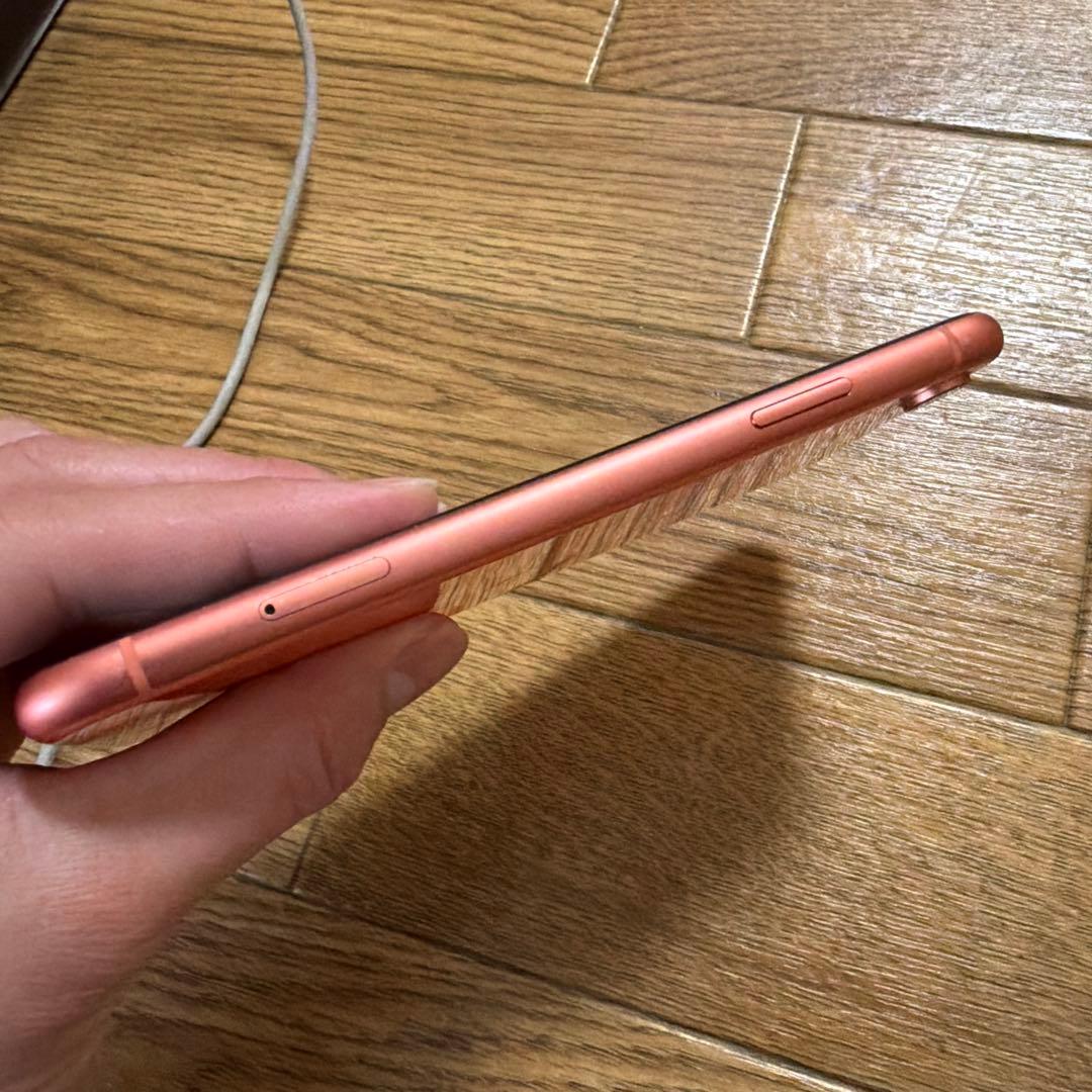 【‼️最終日】iPhone XR 64GB コーラル SIMフリー 本体｜ケース付