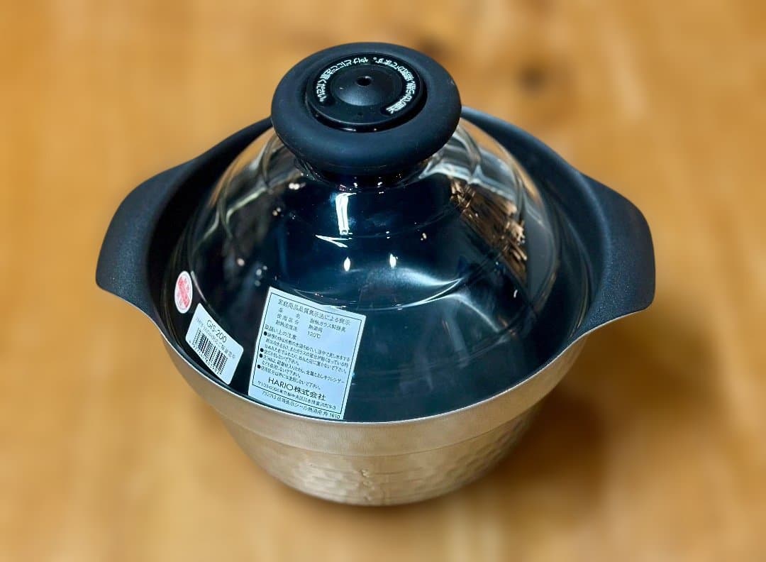 新品　HARIO(ハリオ) ご飯釜 雪平 IH対応 1~3合用 シルバー