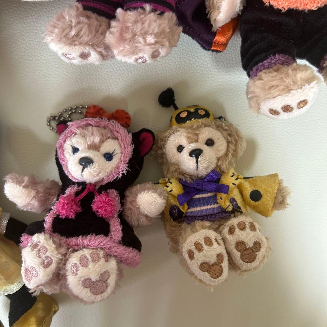 ダッフィー・シェリーメイ・ミニー　ぬいぐるみバッチ　ストラップ　パスケース