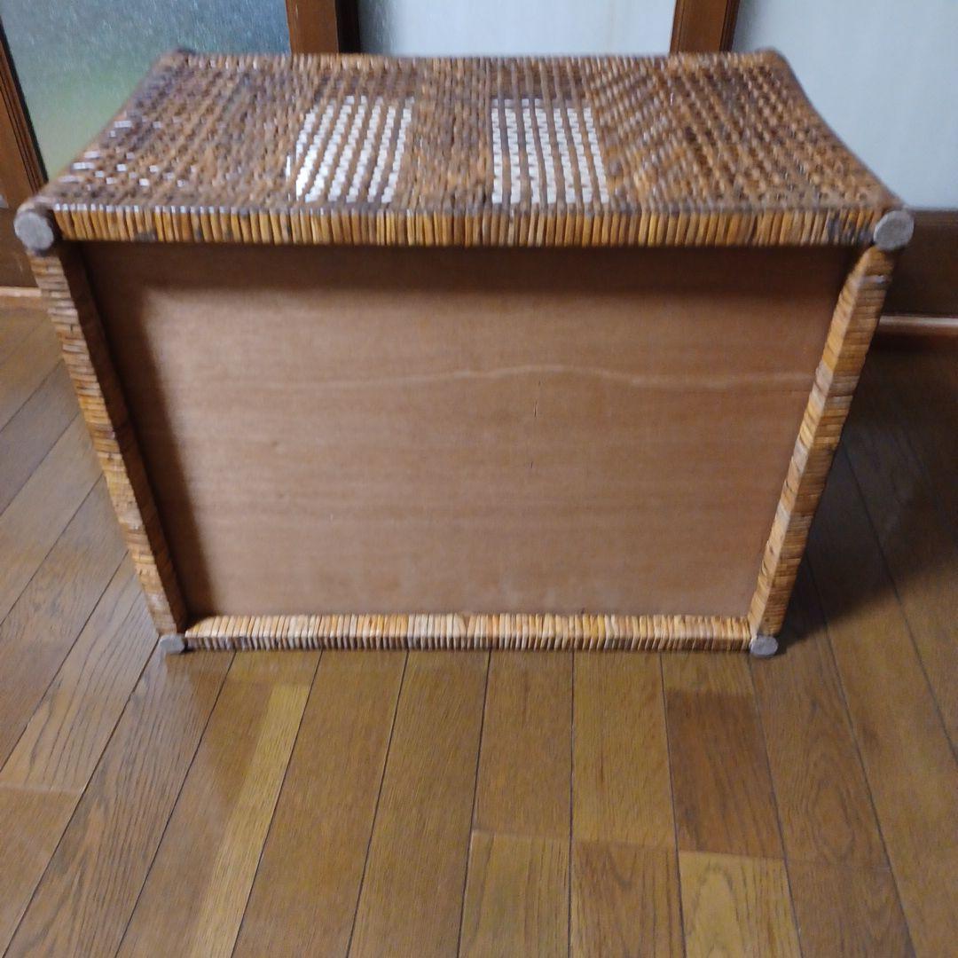 ヴィンテージ　オールドラタン　バスケット　レトロ　リメイク品