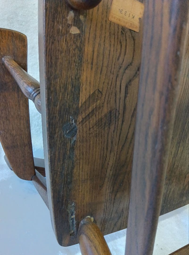 柏木工　ダイニングチェア　アームチェア　オーク材　ウッドチェア