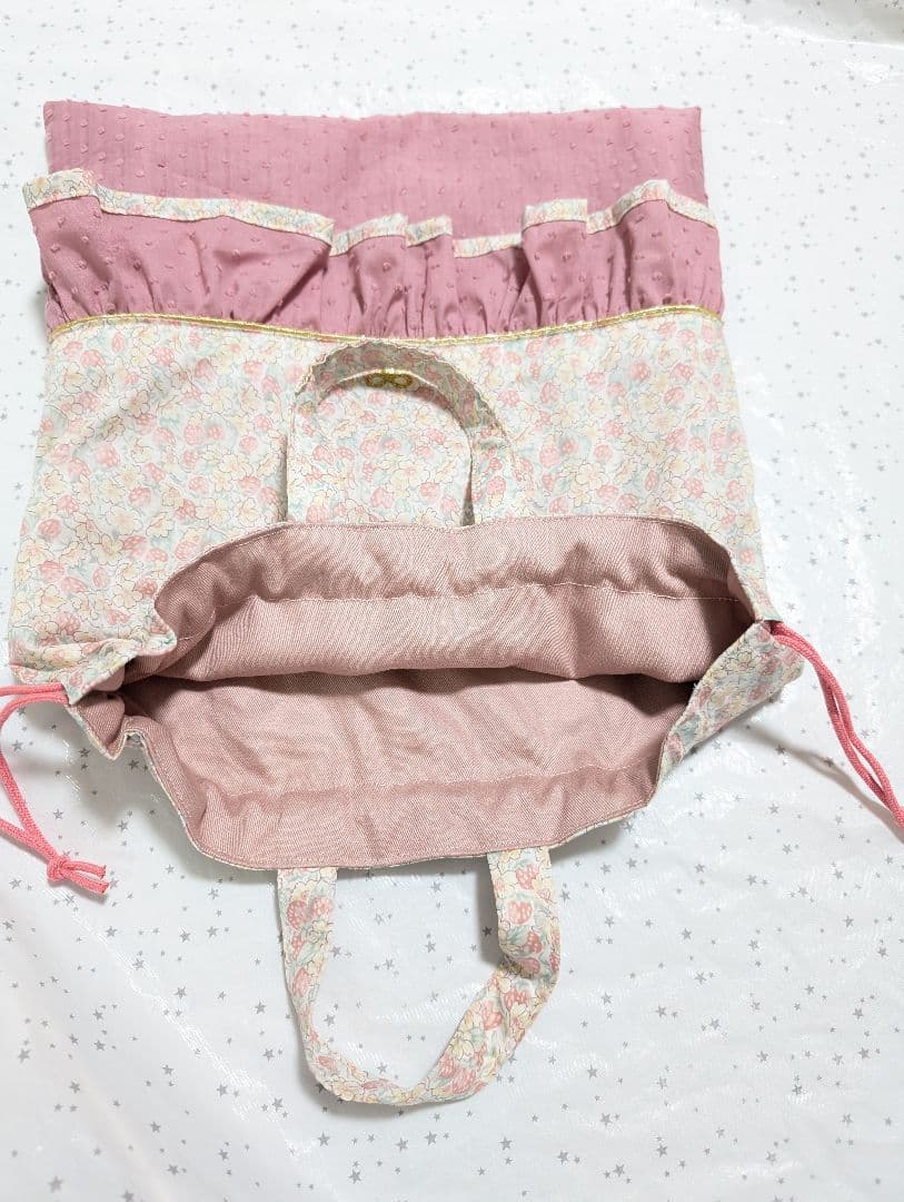 リバティ レッスンバッグ上履き入れ 体操服袋ハンドメイド　アシュテッド