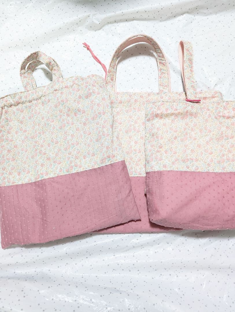 リバティ レッスンバッグ上履き入れ 体操服袋ハンドメイド　アシュテッド