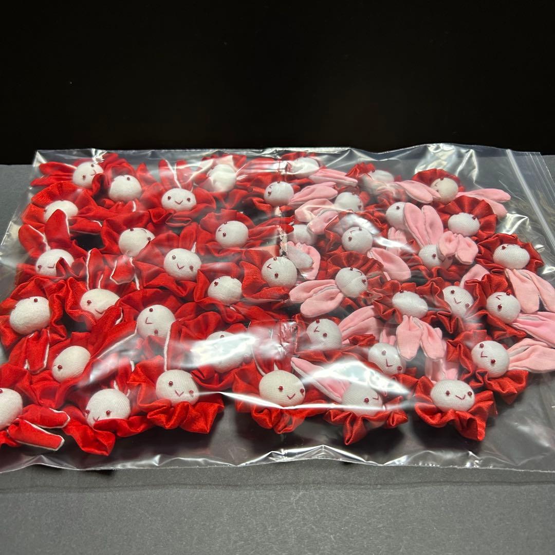 ハンドメイド雑貨【うさぎ顔パーツ】40個