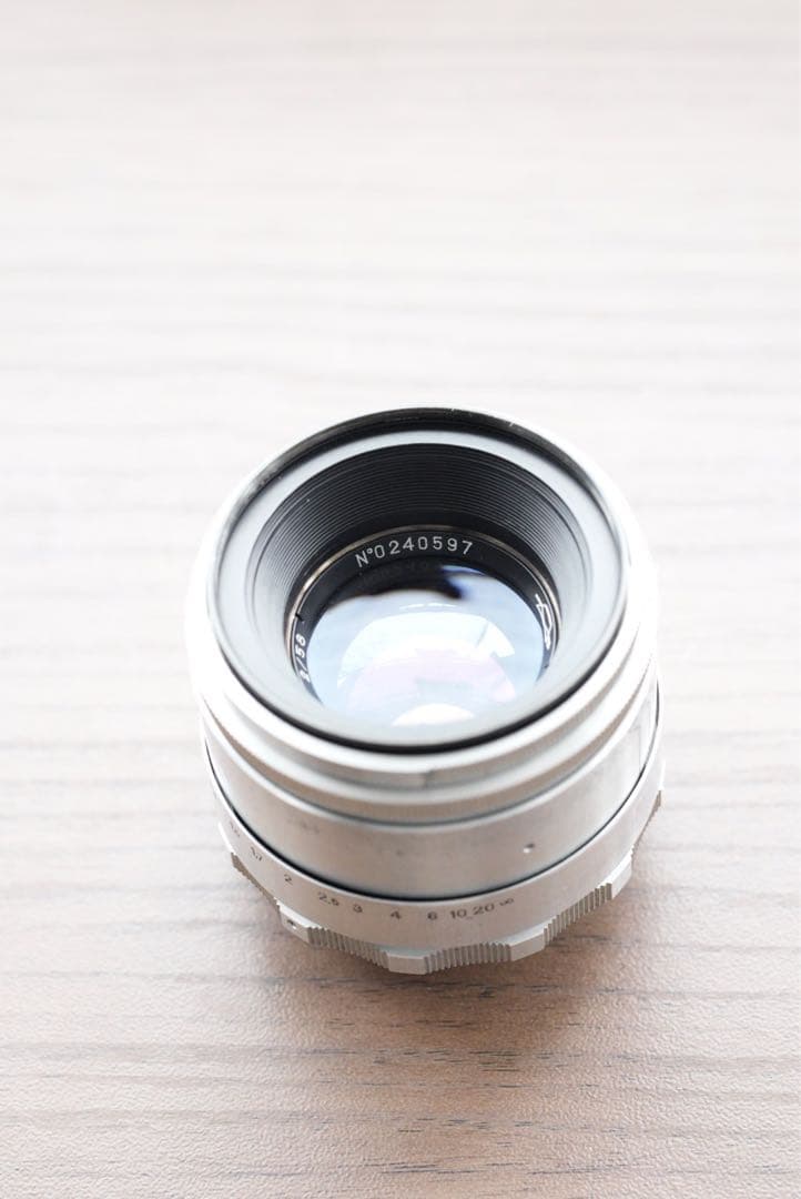 美品+ シルバー Helios-44 58mm f2 8枚羽　M39 M42 2