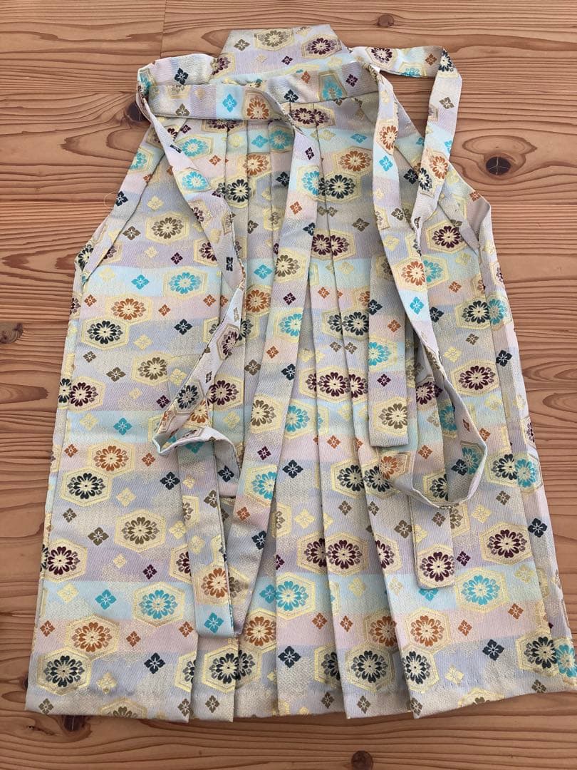 七五三　羽織、袴4点セット　小物付き　男の子　5歳