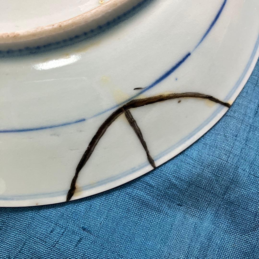 古染付皿6客 アンティーク