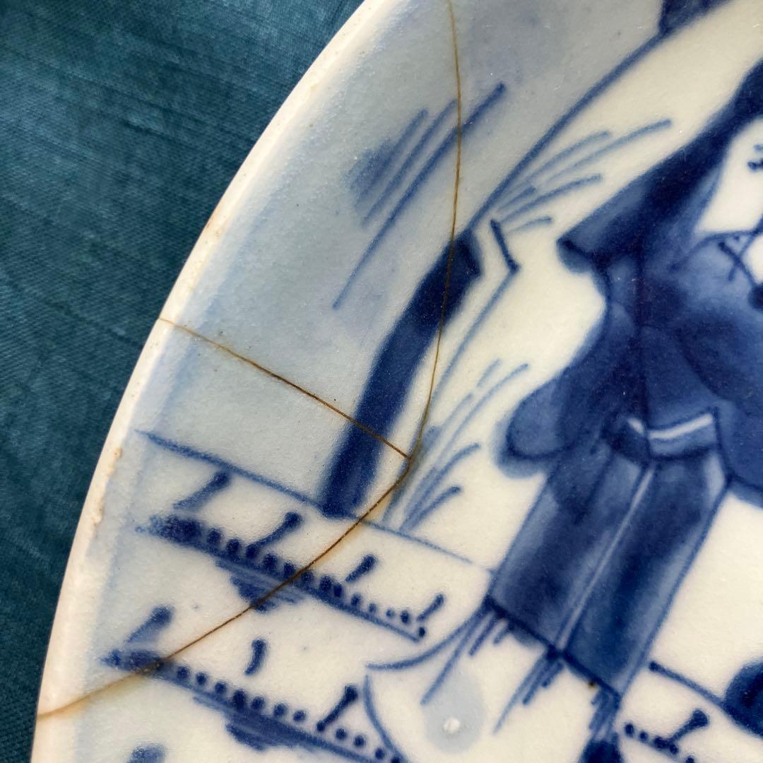 古染付皿6客 アンティーク