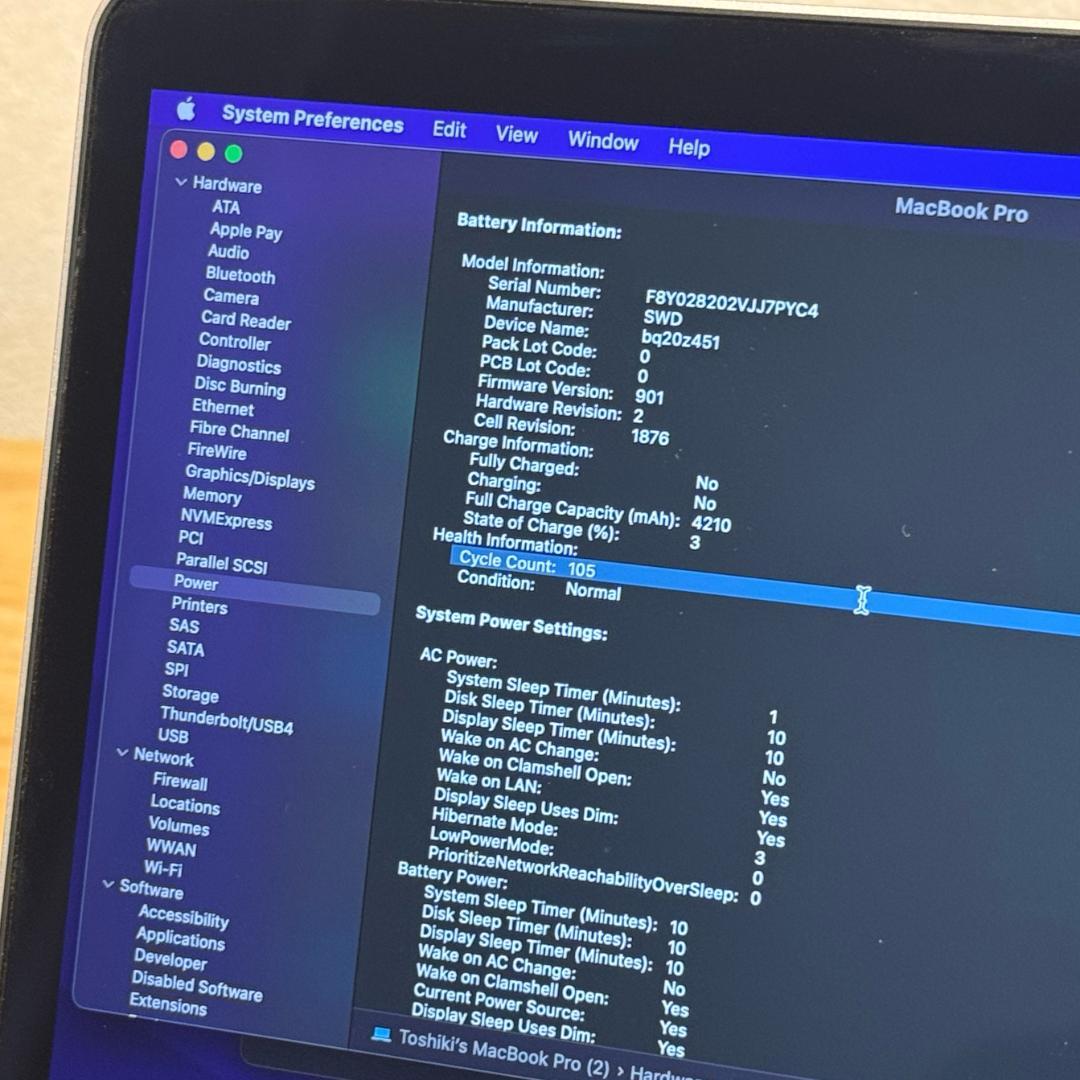 MacBook本体 MacBook Pro 13-inch/2020/32GB/1TB SSD