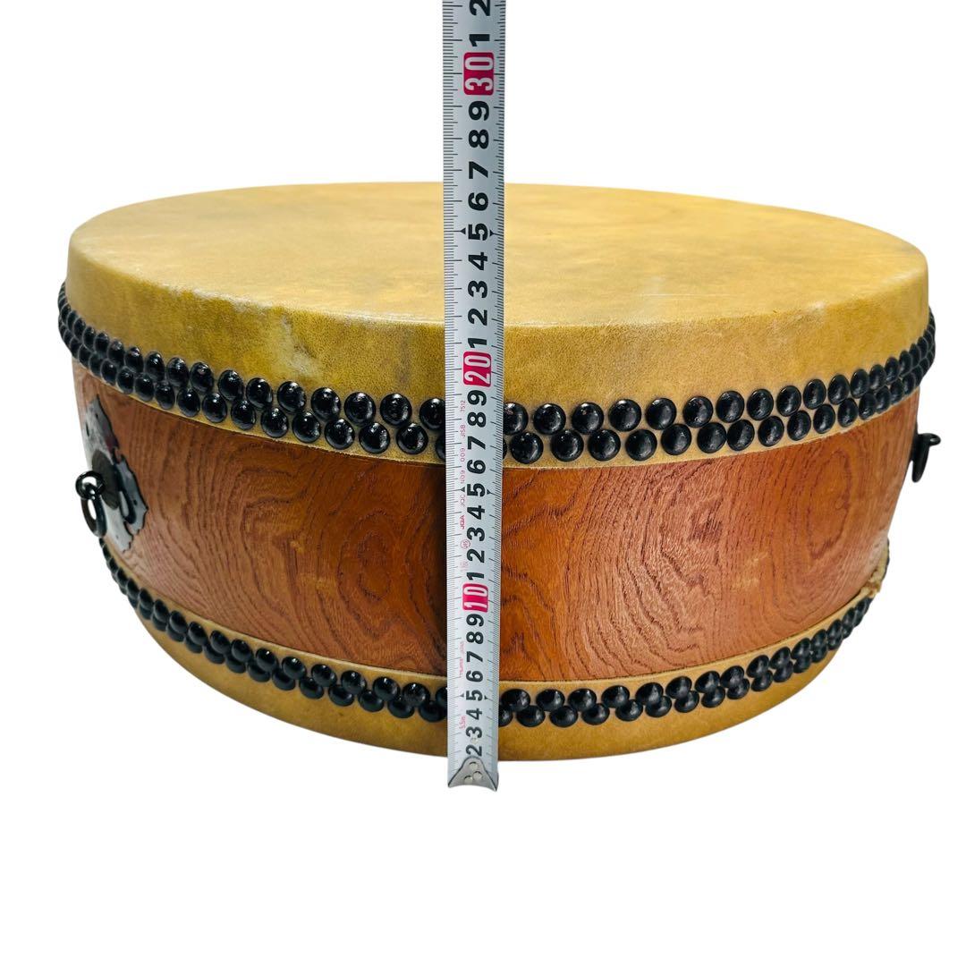 和太鼓 平太鼓 打楽器　和太鼓　約48cm 厚み約21.5cm　1尺6寸　７寸