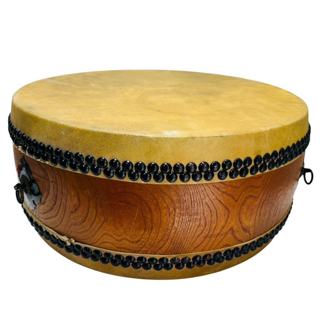 和太鼓 平太鼓 打楽器　和太鼓　約48cm 厚み約21.5cm　1尺6寸　７寸