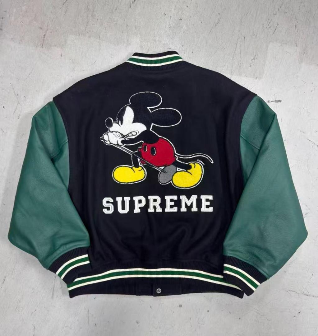 クッションカバー Supreme 25AW Mickey Varsity Jacket