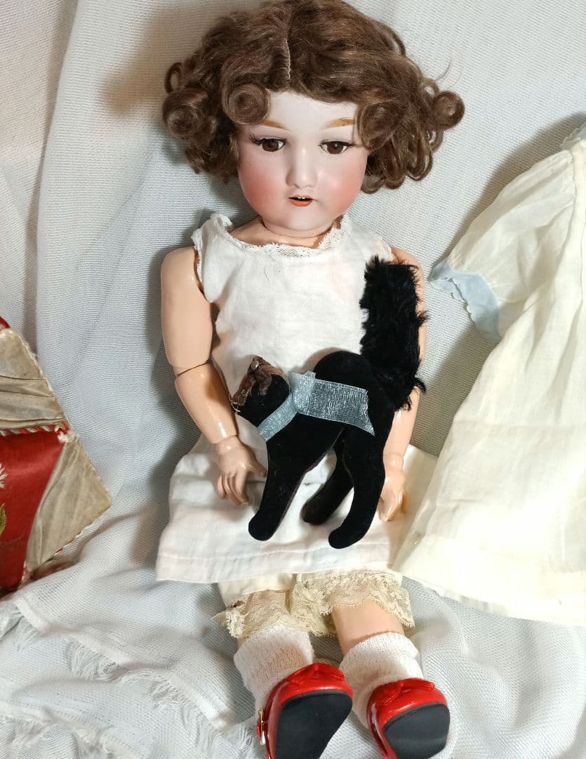 Y5⭐アンティークビスクドール　ヤマト　ニッポン　お眠り美人のマドモワゼル⭐