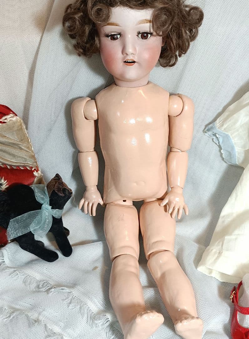 Y5⭐アンティークビスクドール　ヤマト　ニッポン　お眠り美人のマドモワゼル⭐