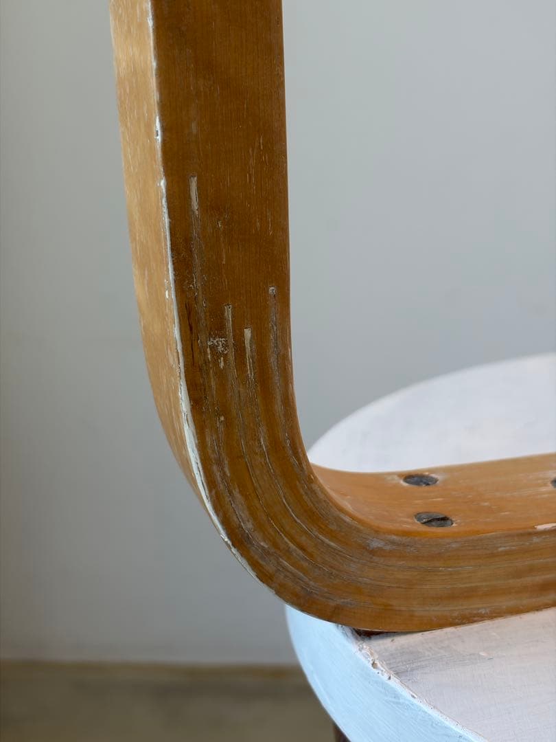 1950s stool60 Alvar Aaltoホワイトペイントartek