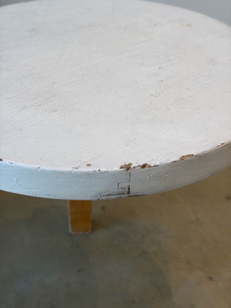 1950s stool60 Alvar Aaltoホワイトペイントartek