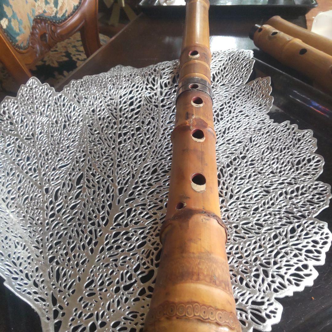 お値下げ　都山流尺八54.5㌢折畳コンパクト収納可　五線譜で吹く現代尺八