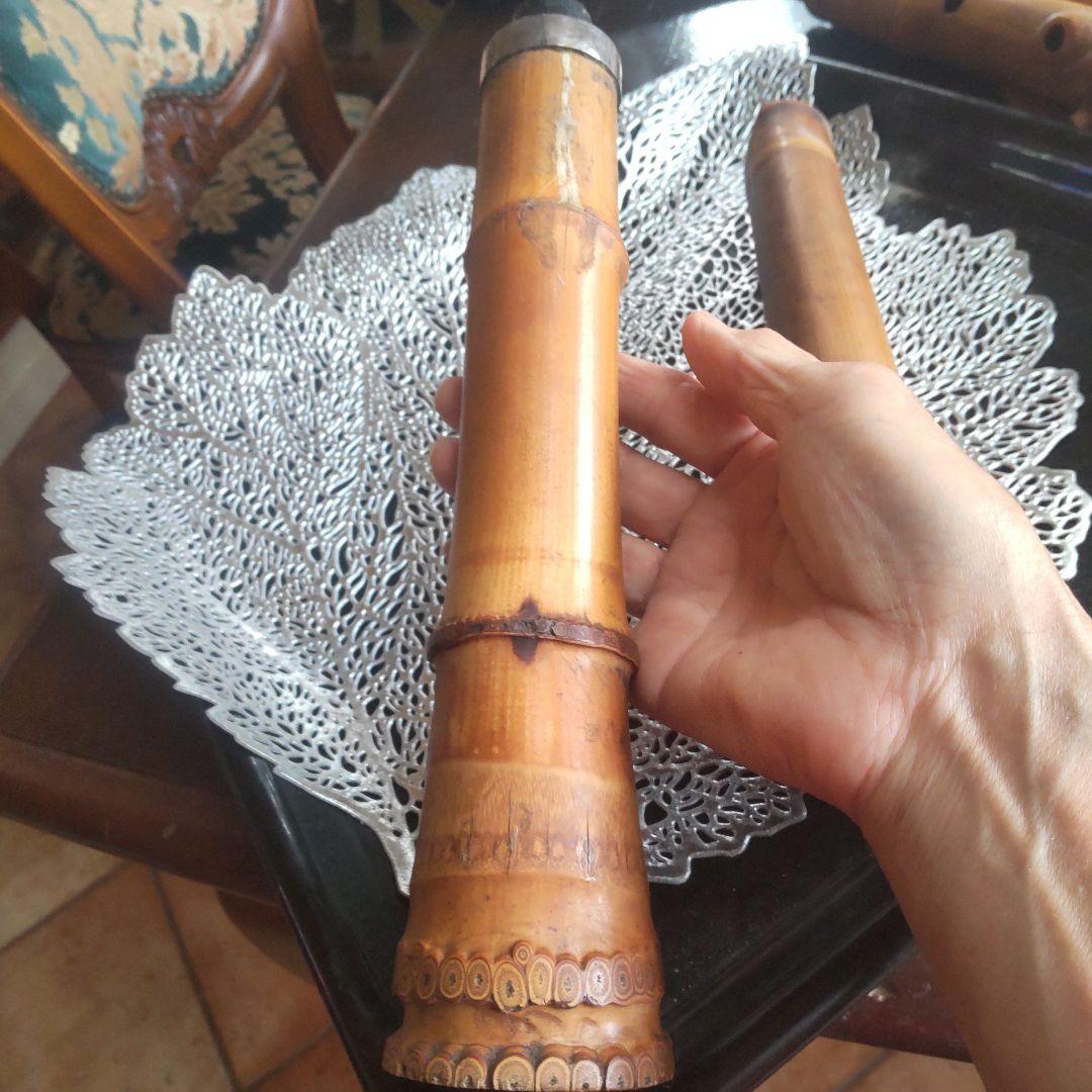 お値下げ　都山流尺八54.5㌢折畳コンパクト収納可　五線譜で吹く現代尺八