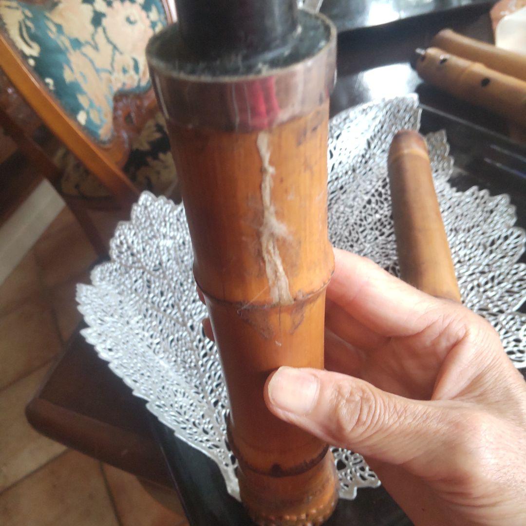 お値下げ　都山流尺八54.5㌢折畳コンパクト収納可　五線譜で吹く現代尺八