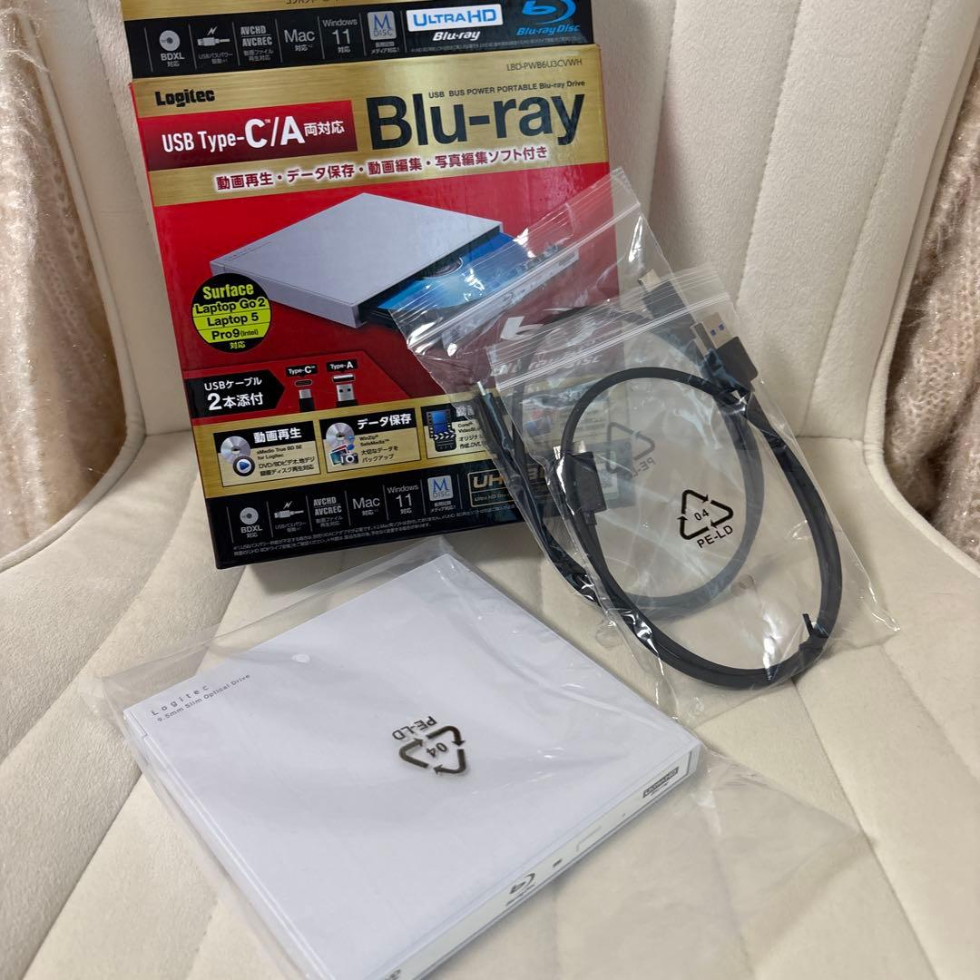 Logitec USB Type-C/A Blu-rayドライブ