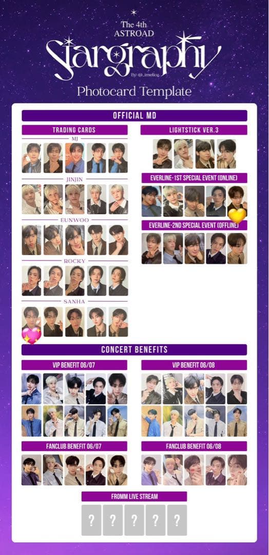 ASTRO Stargraphy ソウルコン FC ファンクラブ特典 トレカ