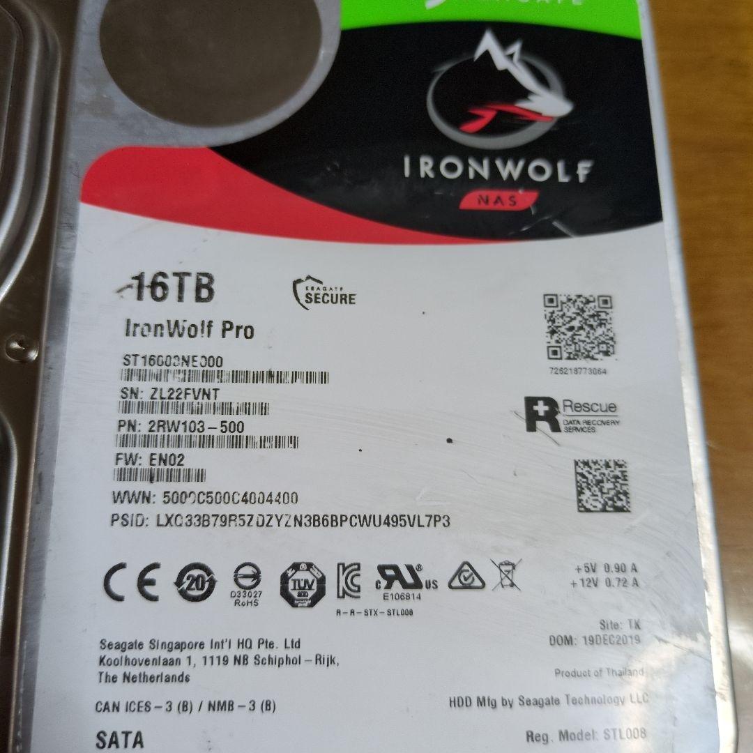 外付けハードディスク・ドライブ HDD 16TB,1TB