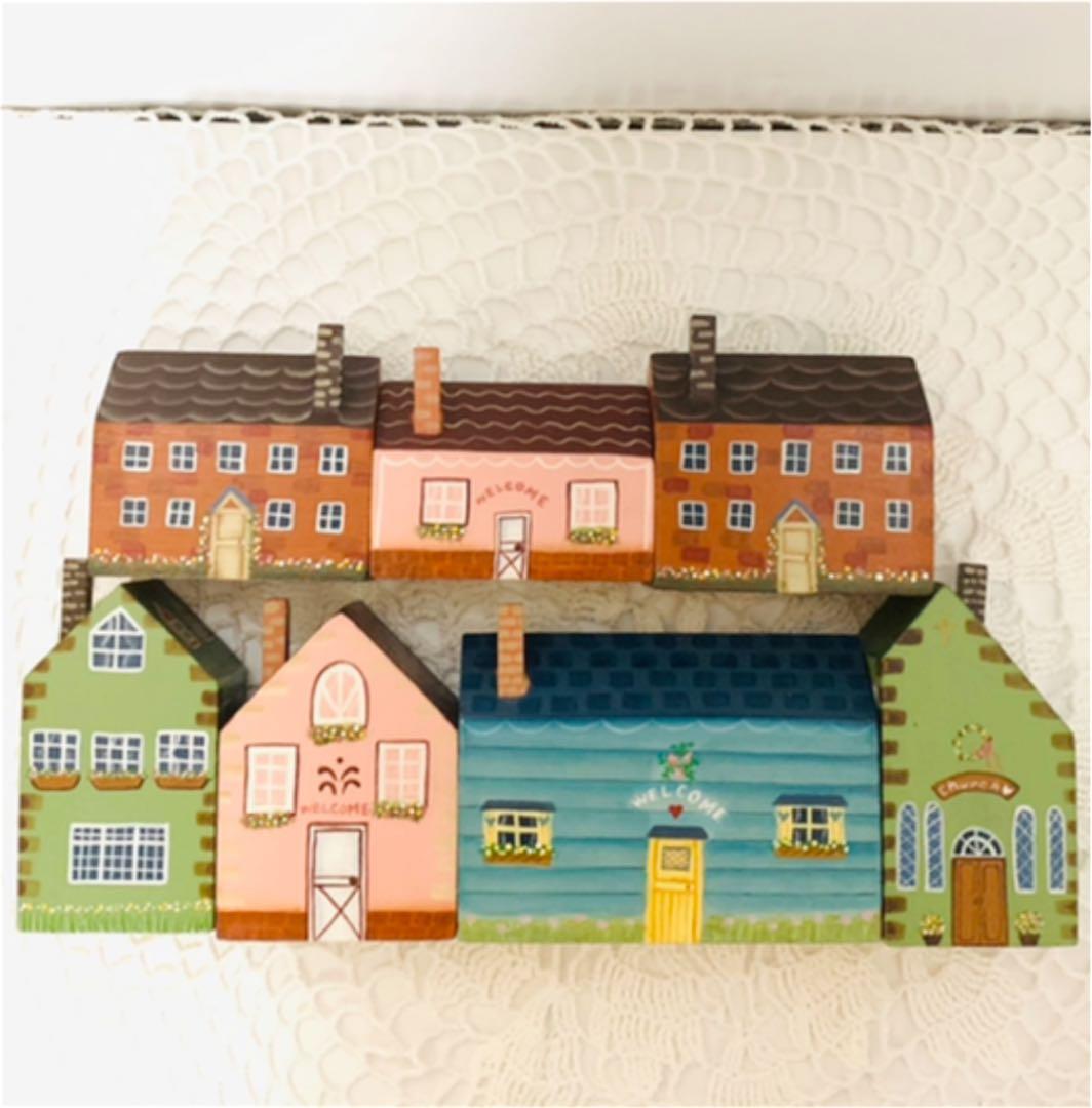 ✨ トールペイント・ウッドハウス7点セット