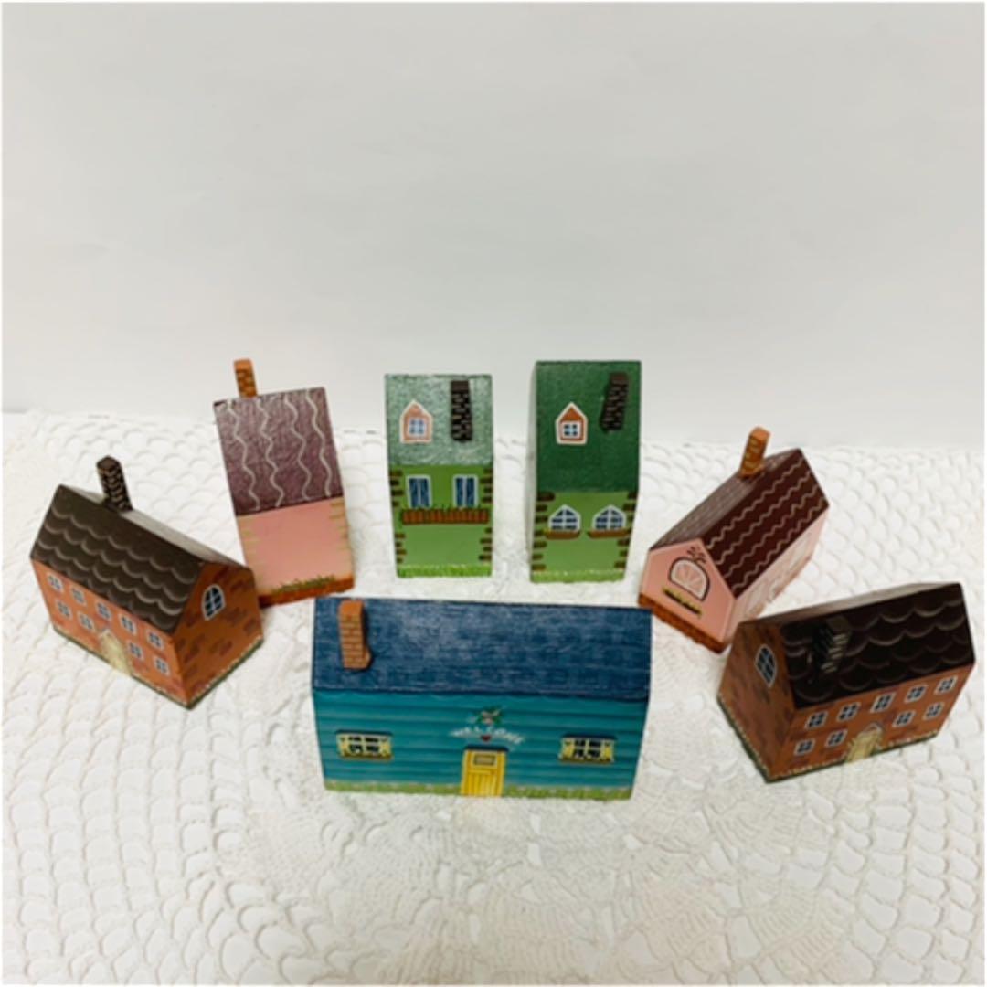 ✨ トールペイント・ウッドハウス7点セット