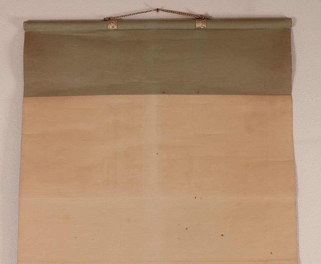 【模写】日本画 菅原道真公御像 天神様 菅公 絹本 掛軸 在銘 松堂 MB266