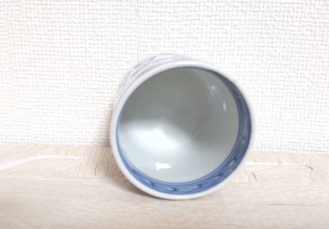 古伊万里　染付人物・獅子覗