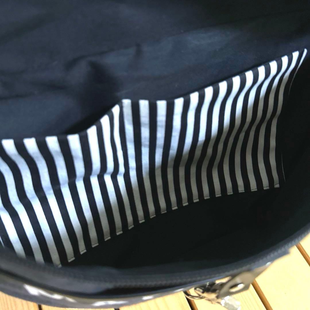 リメイク　ボディバッグ　豆レバーナスカン留め　ブラック