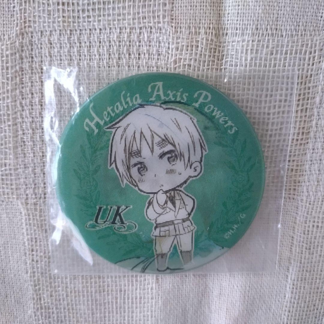 ヘタリア　イギリス　チェンジング缶バッジ　愉快な仲間たちだよっ!　アニメガ