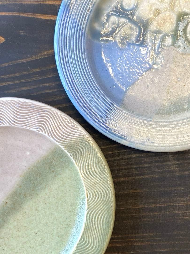 竹村良訓　小皿　2枚　作家もの　一点もの