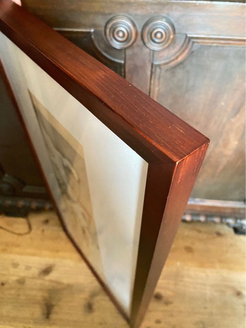 橋本雅邦 雪松 額縁 インテリア 掛け軸