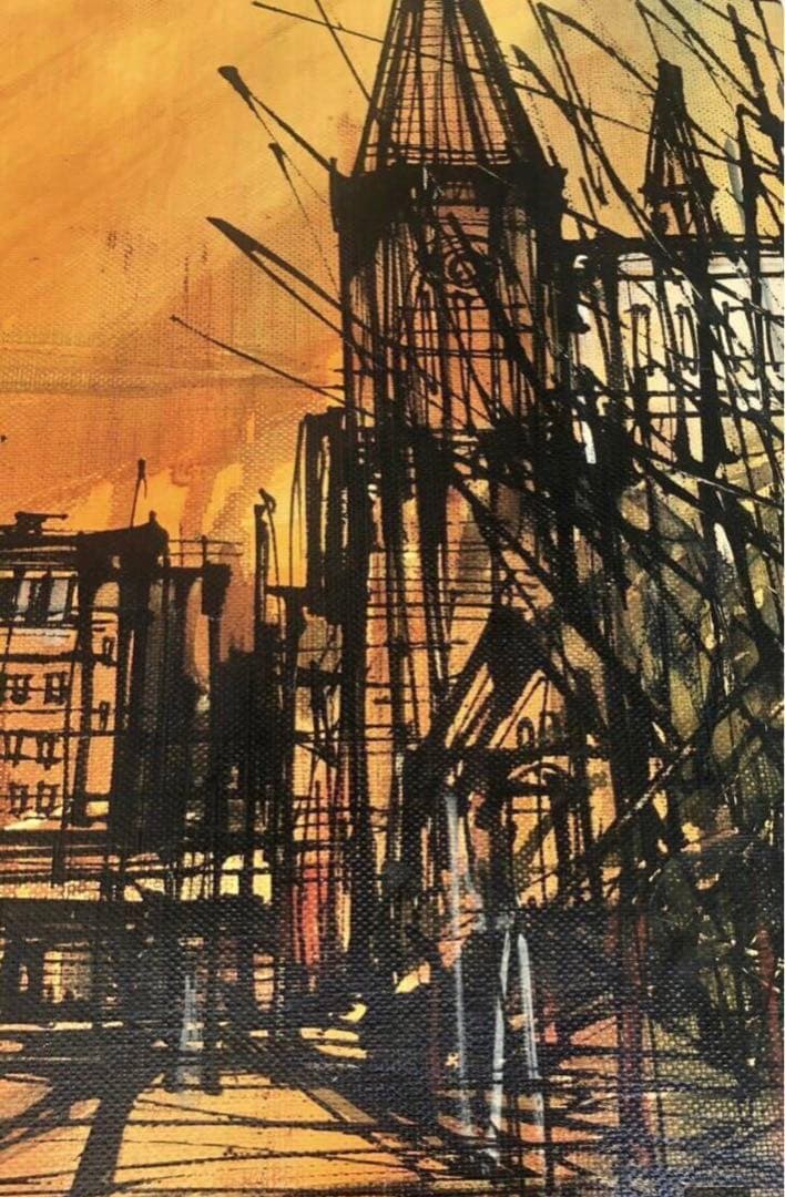 真作　1967年　T.TOMIYA 頓宮隆輔　8号『風景画』/油彩　油絵　絵画