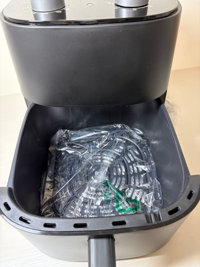 山善 ノンフライヤー 4.5L 大容量 エアフライヤー 家庭用 ブラック　未使用